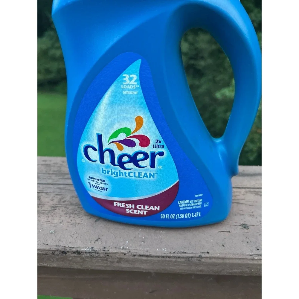 Cheer bright clean fresh clean scent 32 Loads 50 Fl hard to find 2xUltra